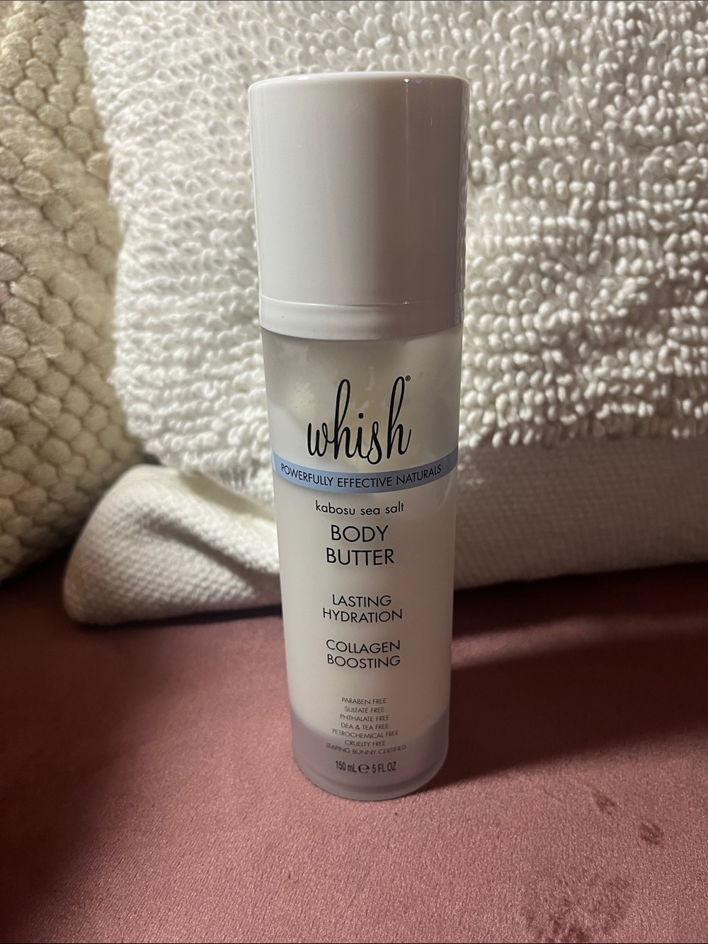 NEW whish Kabosu Sea Salt Body Butter Lasting Hydration Collagen Boosting